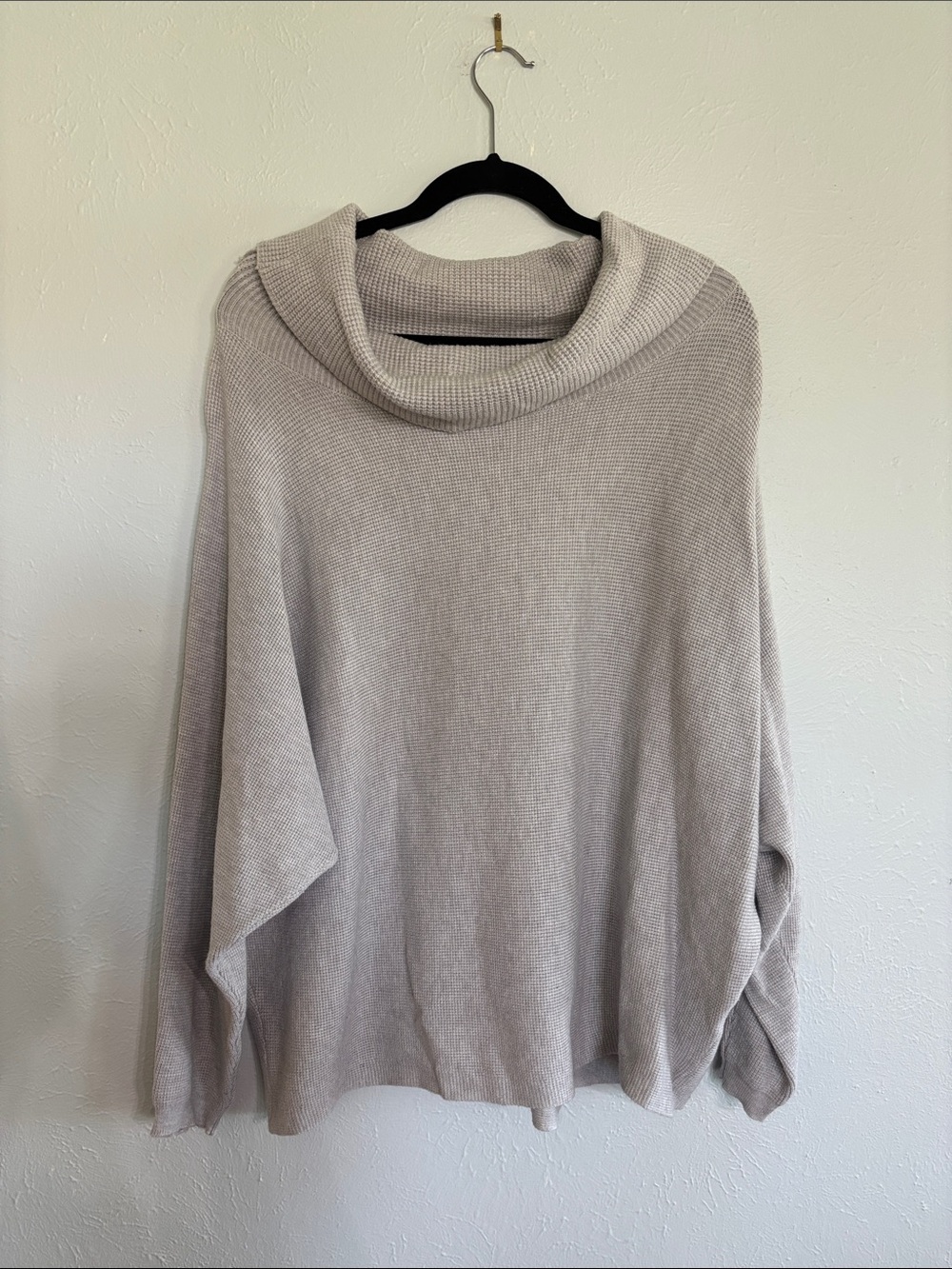 Cyrus Light Gray Cowl Neck Sweater